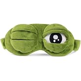 Shinywear Sleep Mask for Kids, Cute Animal 3D Frog Eye Mask for Sleeping | Funny Eye Mask Adjustable Eyes, Soft Comfortable, Breathable Skin-friendly Cotton, Blockout Light, Elastic Band, Washable