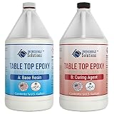 Table Top & Bar Top Epoxy Resin, Ultra Clear UV Resistant Finish, 1-Gallon Kit, Self Leveling, Perfect for DIY Epoxy Counter Tops, Tabletops & Bars (Table Top)