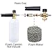 Mingle Foam Cannon Foam Maker, Work Together with 1.1mm Orifice Nozzle, Universal Accessory for Snow Foam Lance, 2-Pack