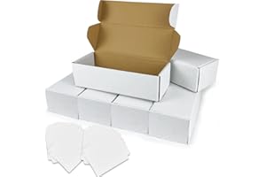6PCS Trading Card Storage Box Cardboard Storage Box with Dividers Sports Card Storage Box for Baseball Soccer Card Collectibl