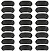Aneco 24 Pack Soft Eye Mask Shade Cover Sleeping Blindfold with Nose Pad and Adjustable Strap for Travel Sleep or Party Game, 4 Layer Shading, Black