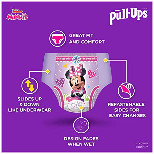 PullUps Girls' Potty Training Pants Training Underwear Size 3, 1224M, 150 Ct, One Month Supply