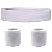 Sweat Band Headband Wristbands for Men - Head Wrist Sweatband Set for Women Kids Boys Girls - Ideal for Sports Athletics Event Workout Exercise Basketball Running Tennis Football
