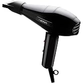 Elchim 2001 High Pressure Professional Hair Dryer, 1875W Blow Dryer, High-Pressure Airflow Technology, 2 Speeds &amp; 5 Temperatures, Long-Life Motor 2000+ Hours, Made in Italy, Black