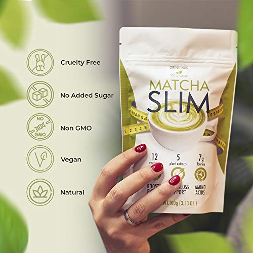 Matcha-Slim-Energy-Drink-Mix-Powder-Supplement-with-Taurine-Spirulina-100g--Natural-Sugar-Free-Vitamin-Rich-Green-Tea-Diet-Detox-Fuel-for-Weight-Loss-Support-Metabolism-Boost-in-Women-Men Matcha-Slim-Energy-Drink-Mix-Powder-Supplement-with-Taurine-Spirulina-100g--Natural-Sugar-Free-Vitamin-Rich-Green-Tea-Diet-Detox-Fuel-for-Weight-Loss-Support-Metabolism-Boost-in-Women-Men