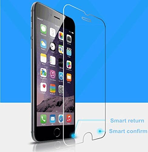 Iphone 6/6s 9H Hardness Premium Smart Tempered Glass Screen Protector Invisible Buttons [Smart Return] [Smart Confirm] Handle Iphone with a Single Hand