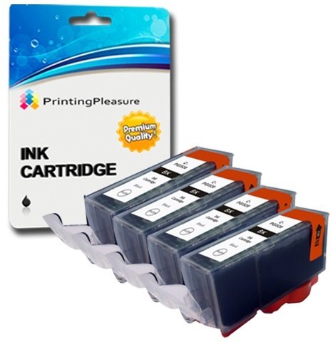 Printing Pleasure 4 BLACK Compatible Printer Ink Cartridges for Pixma MG5750 MG5751 MG6850 MG6851 MG7750 TS5050 TS6050 MG5752 MG5753 MG6852 MG6853 TS5051 TS5053 TS6051 TS6052 | PGI-570PGBK XL