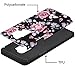 Galaxy S9 Case for Girls Women, Samsung S9 Floral Case, OEAGO Shockproof Heavy Duty Protection Dual Layer Armor Protective Case Cover for Samsung Galaxy S9 S 9 (2018) (Rose Flower)