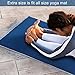 Aqui Legend Non Slip Hot Yoga Towel, Corner Pockets Design for Prevent Bunching-Extra Thick,Super Absorbent,Washable| Perfect Microfiber Yoga Mat Towel for Hot Yoga/Bikram/Pilates (Midnight Blue)thumb 4