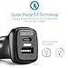 CHOETECH USB-C Car Charger, 18W Dual-Port USB Car Charger Quick Charge 3.0 Compatible with iPhone X/XS/XS Max/XR/8/8 Plus, Samsung Galaxy Note 9/8/S9/S8/S8 Plus, Google Pixel/XL, LG V30/G6, HTC 10