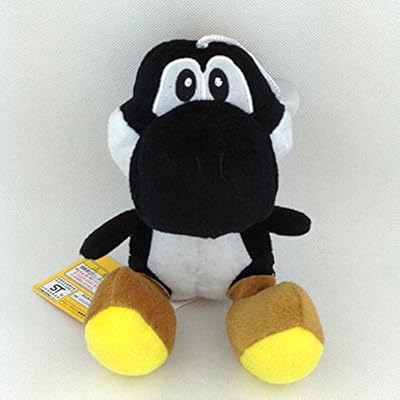 Shalleen Super Mario Bros Black Yoshi Plush Yoshi Species Soft Toy Stuffed Animal Doll 6"