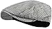 Wonderful Fashion Men's Classic Herringbone Tweed Wool Blend Newsboy Ivy Hat (Large/X-Large, Paisley Gray)