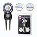 Team Golf NFL Minnesota Vikings Divot Tool Pack With 3 Golf Ball Markers Divot Tool with 3 Golf Ball Markers Pack, Markers are Removable Magnetic Double-Sided Enamel