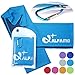 Alfamo Cooling Towel for Neck and Face (Blue, L) Cooling Rag Cool Towels for Sports Chilly Pad Wet Towel Cold Towel Cooling Neck Towel Cooling Cloth Stay Cool Towel Neck Towels to Keep You Cool Down