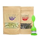 Teami® 30-Day Detox Tea Starter Pack: All-Natural Teatox Kit with Teami Skinny & Teami Colon Cleanse Loose Leaf Herbal Teas (w/Green Infuser)