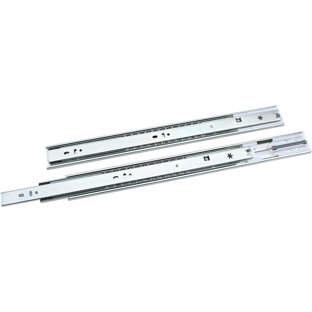 shop fox d4457 self-closing ball bearing drawer slide, 18-inch