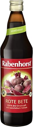 Rabenhorst Bio Rote Bete Saft, 6er Pack (6 x 700 ml)