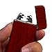 Kivors USB Rechargeable Flameless Electronic Dual Pulse Double Arc Cigarette Lighter (Wood Grain)