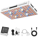Phlizon CREE Cob Series 2000W LED Plant Grow Light Full Spectrum Indoor Plants Light Growing Veg Flower Cree Cob Grow Light with Monitor Adjustable Rope -2000W (Actual Power 400watt)