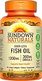 Sundown Naturals Fish Oil 1200 mg, 85 Odorless Softgels