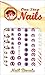 Chicago Cubs Clear waterslide nail decals (Nail tattoos) V1. Set of 70.