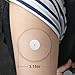 No-Hole 25-Pack Freestyle Libre, Enlite, Medtronic Guardian Adhesive Patches, Pre Cut Waterproof CGM Patches, Hypoallergenic Medical Tape, Continuous Glucose Monitor Protection Stickers for Diabetics