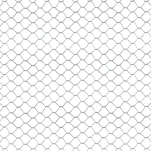 TENAX EXAMET 10 Filet Métallique 0,50x10 m Argent, Maille Hexagonale 14x14 mm, pour Cages et Enclos d'animaux de Basse-Cour (Poules, Lapins, Oiseaux), Petites Clôtures et Applications Agricoles