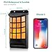 TomCare Solar Lights Waterproof Flickering Flames Wall Lights Outdoor Dark Sensor Auto On/Off Solar Powered Wall Mounted Night Lights Lattice Design Garden Pathway Door Patio Deck Yard Driveway(2)