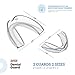 Japanese Line Dental Mouth Guard with Anti-Bacterial Case - Custom Moldable - Pack of 2 Big and Small - Bite Splints for Sleeping - BPA Free