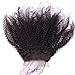 Nicewig 100% Raw Remy Virgin Mongolian 4b 4c Afro Kinky Curly Human Hair Lace Closure with baby hair 4