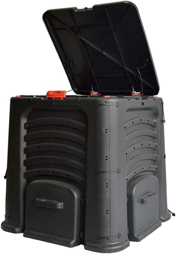 GYJ Compost Bin, Worm Factory, Vermicomposting Container System Polypropylene Composter,Grass Food Trash Fertilizer Barrel Soil Saver Outdoor Composter