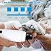 qOXOp Dog Nail Grinder 2019 Upgraded Professional 2-Speed Electric Pet Nail Trimmer Gentle Painless Paws Trimming & Smoothing for Small Medium Large Dogs [Slobber Collar]- White