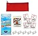 Public Toilet and Restroom Survival Kit, Toiletry Bag for Germ Protection, Flushable Wipes and Toilet Seat Covers, Compressed Towels