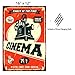 UNiQ Designs CINEMA Media Room Decor Tin Signs Theater Sign - Movie Room Decor Accessories - Film Decor - Cinema Decor - Home Movie Theater Decor - Movie Reel Wall Decor - Vintage Movie Decor 16x12