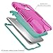 Hocase Galaxy Tab E Lite 7.0 (2016) Case, Rugged Heavy Duty Kids Proof Protective Case for Galaxy Tab E Lite 7.0 SM-T113NDWAXAR/SM-T113NYKAXAR - Deep Pink/Teal Blue