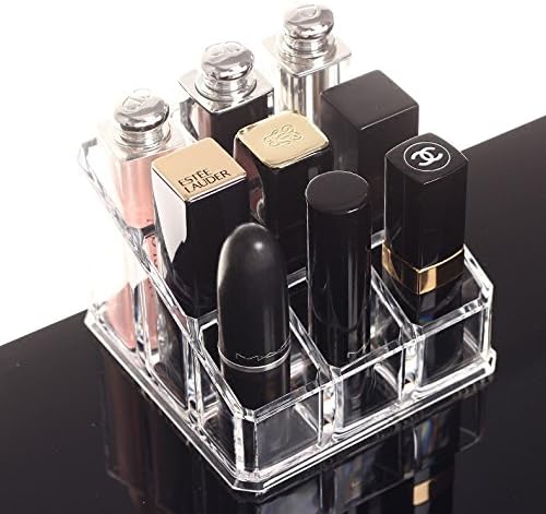Acrylic Makeup Storage Cosmetic Organizer Display Holder (Square-9)