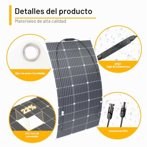 100W Flexible Solar Panel Solar Panel Ideal for Isolated Systems Network Outdoor Activities
