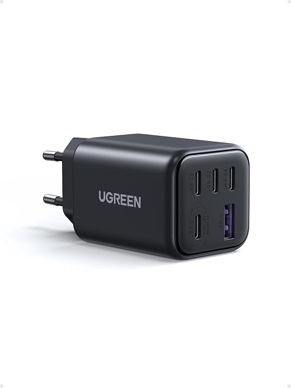 Zapix USB C Ladegerät 45W, 5-Port GaN Netzteil, PPS Schnellladegerät