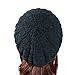 TEFITI Womens Snood Hairnet Headcover Knit Beret Beanie Cap Headscarves Turban-Cancer Headwear for Women Black-Denim