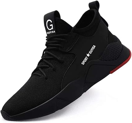 Amazon Kudoon 安全靴 スニーカー 作業靴 メンズ レディース メッシュ 鋼先芯 ミッドソール 超軽量 防滑 通気性 ソール つま先保護 防刺 耐摩耗 衝撃吸収 クッション性 工事現場 作業 通勤 アウトドア 防護靴 男女兼用 安全靴 作業靴