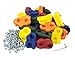 Squirrel Products 30 Large Kids Rock Climbing Holds - with Mounting Hardware for up to 1