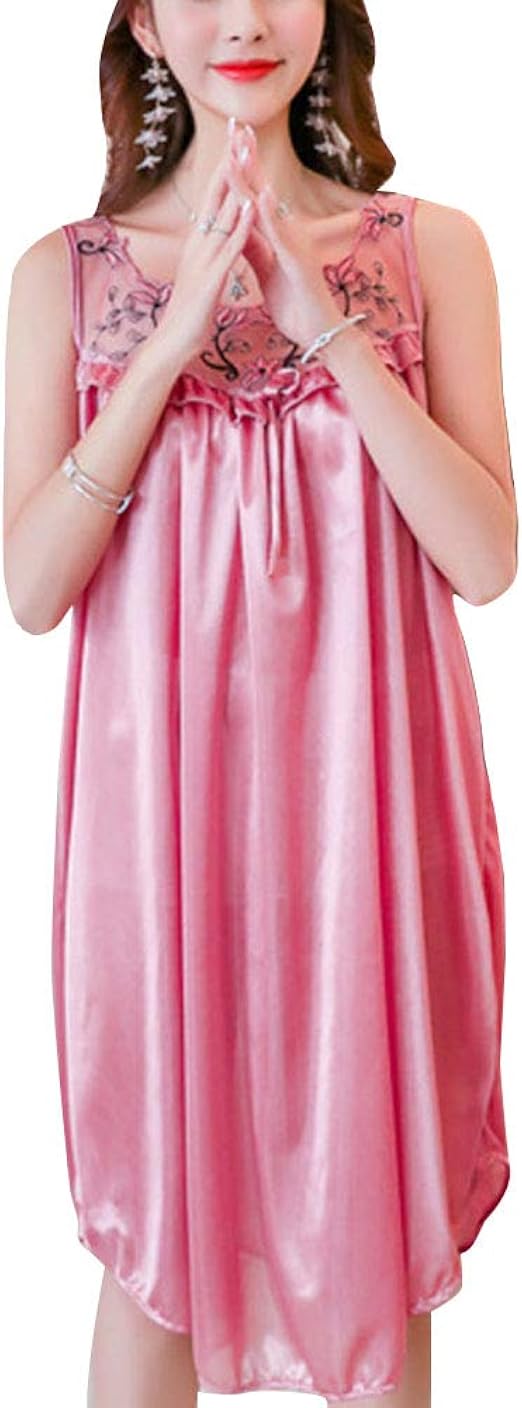 Women's Nightgowns Sleeveless Plus Size Nightdress Sleepwear Loungewear