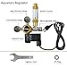 Aquarium CO2 Regulator with Solenoid 110V-Mini Dual Gauge Display Bubble Counter,Check Valve Fits Standard US Tanks-Accurate and Easy to Adjust (HP2000PSI,LP150PSI) Flow Meter