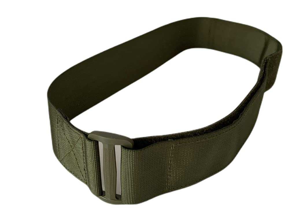Field Belt Green Tactical Military Hook and Loop Comfortable Army Paintball Hunting (Green, Large)