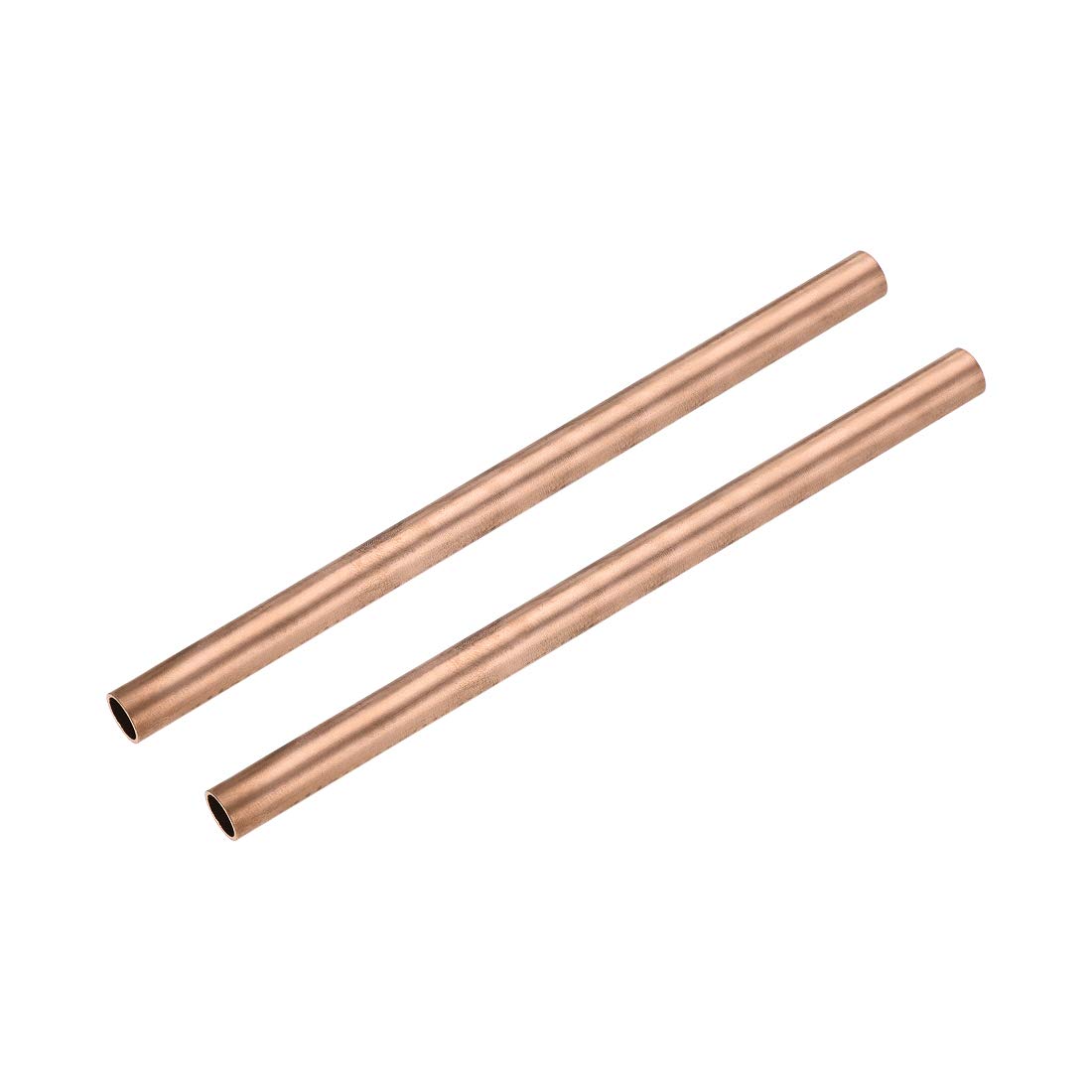 sourcing map Copper Round Tube, 12mm OD 1mm Wall Thickness 200mm Length Straight Pipe Tubing 2 Pcs