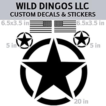 Amazon.com: Wild Dingos LLC G0002 - Jeep Hood Military ...