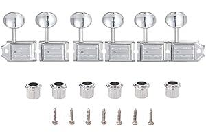 Dopro Chrome Split Shaft Vintage Guitar Tuning Keys Pegs Guitar Tuners Machine Heads for Strat Tele