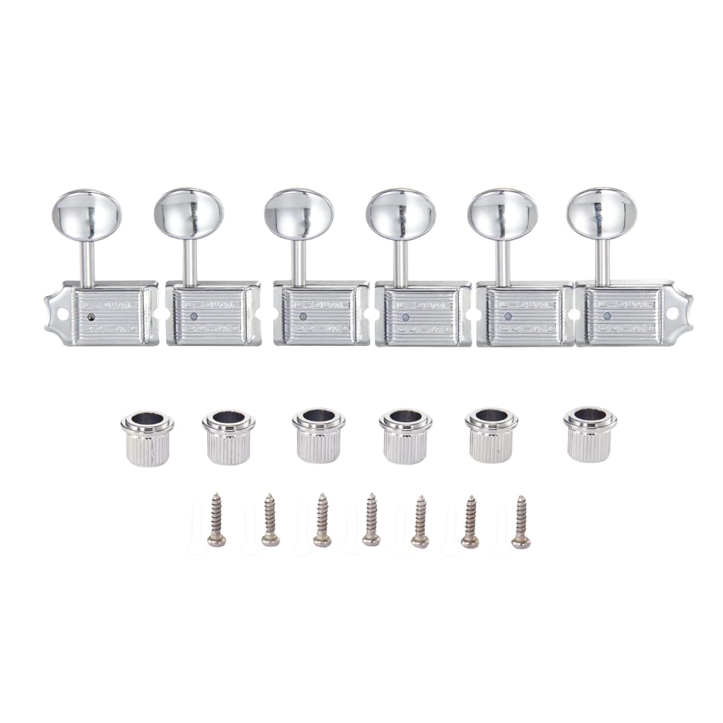Dopro Chrome Split Shaft Vintage Guitar Tuning Keys Pegs Guitar Tuners Machine Heads for Strat Tele