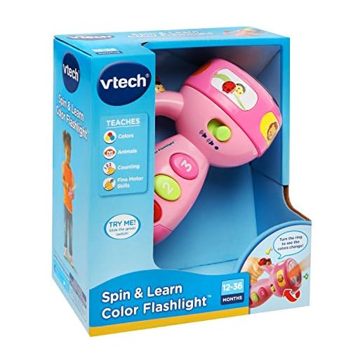 VTech Spin and Learn Color Flashlight Amazon Exclusive, Pink - Image 7