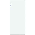 Single Fixed Glass Panel for Shower 30" x 76" | 3/8" Tempered Glass with Chrome Finish | Frameless Water Repellent Shower Screen by Fab Glass and Mirror